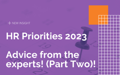 HR Priorities 2023 – Advice from the experts! (Part Two)