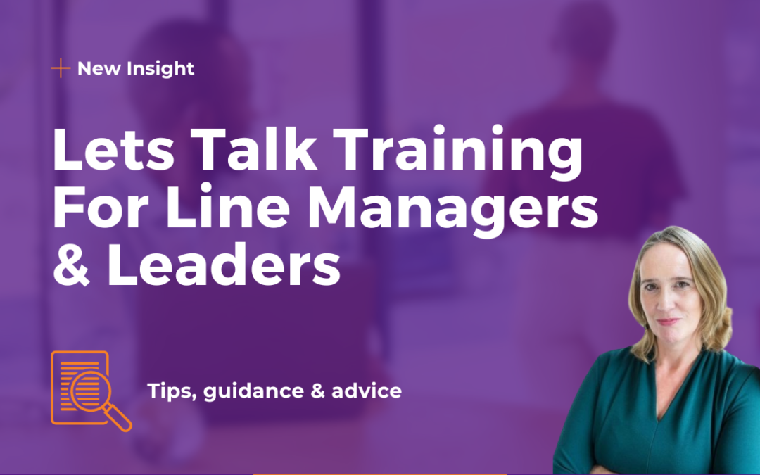 Lets Talk Training For Line Managers & Leaders Insight HR