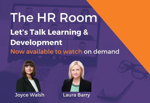 HR Room webinar lets talk learning and development Joyce Walsh Davy Laura Barry