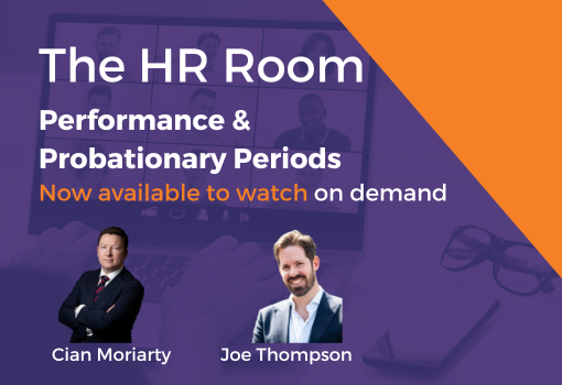 HR Room Webinar Performance and probation management