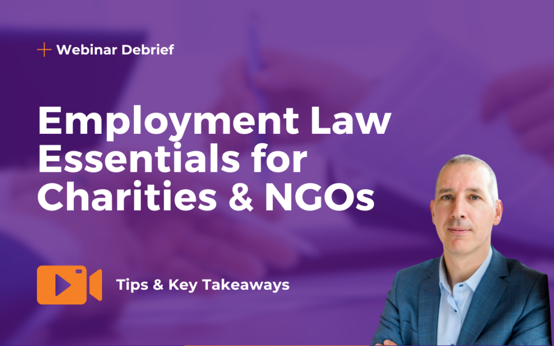 Employment Law Update for Charities Blog Insight HR